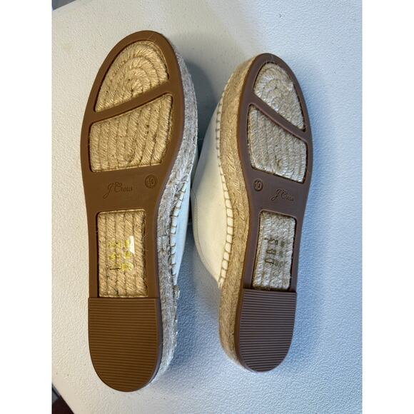 J Crew Canvas Espadrille Slipon Ivory Mule Size 10 - Picture 5 of 5